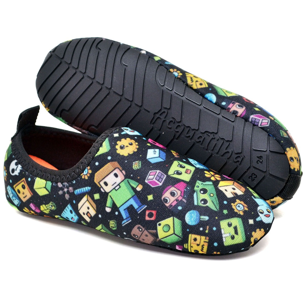 Sapatilha Infantil Minecraft Preta