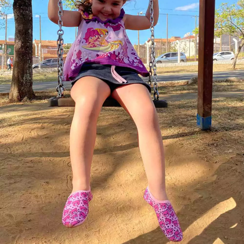 Sapatilha Infantil Ursos Rosa