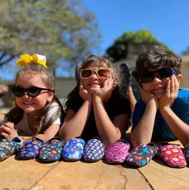 Sapatilha Infantil Riscos Azul